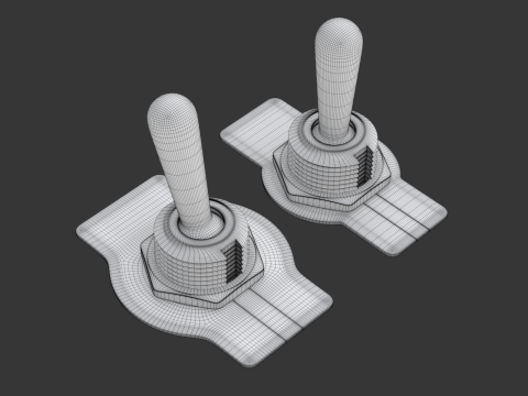 Toggle Switch 3D Модель