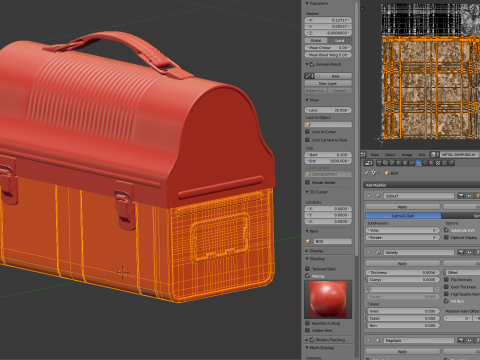 Vintage Lunch Box 3D Model