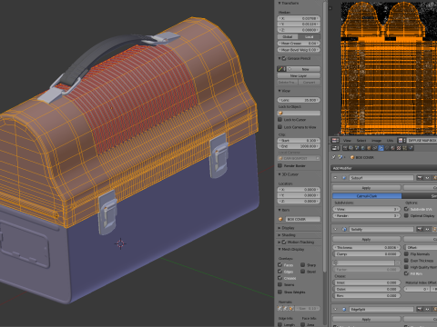 Vintage Lunch Box 3D Model