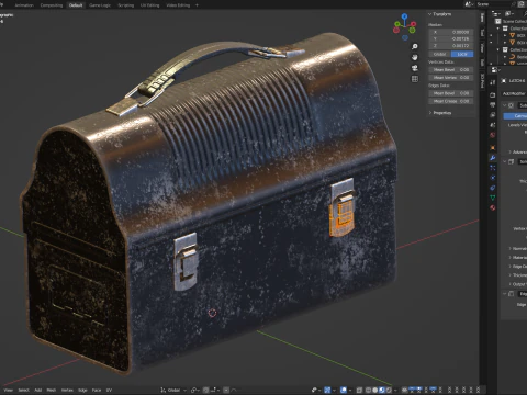 Vintage Lunch Box 3D Model