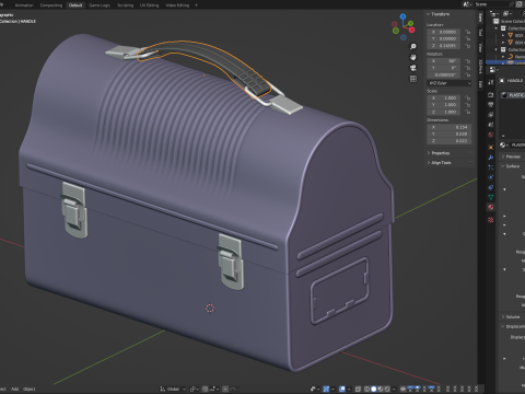 Vintage Lunch Box 3D Model