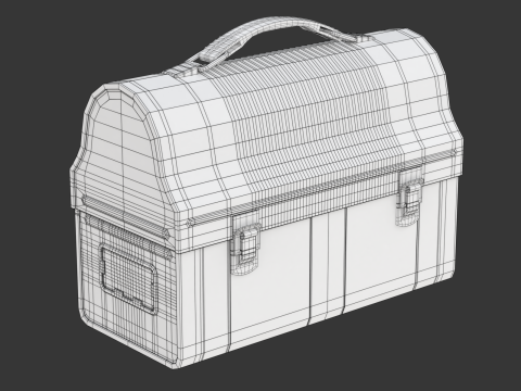 Vintage Lunch Box 3D Model
