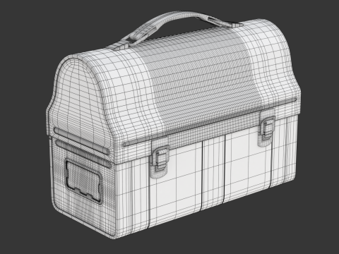 Vintage Lunch Box 3D Model
