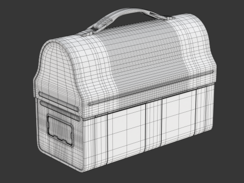 Vintage Lunch Box 3D Model