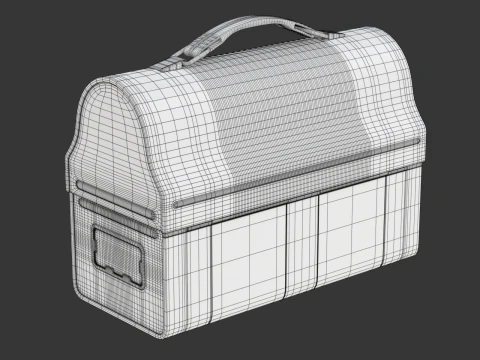 Vintage Lunch Box 3D Model