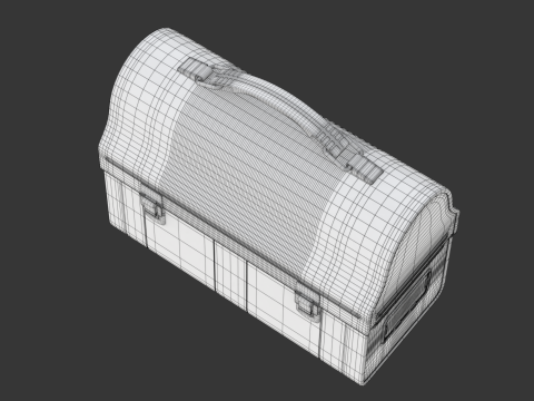 Vintage Lunch Box 3D Model