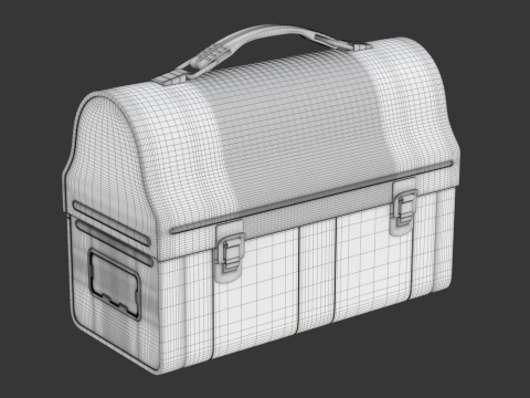 Vintage Lunch Box 3D Model