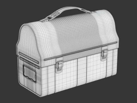 Vintage Lunch Box 3D Model