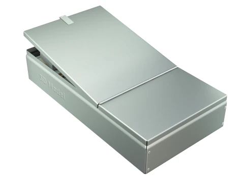 Safety Deposit Boxes with Money Stack 3D Model