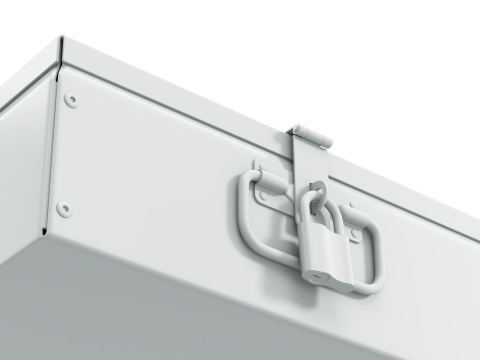 Safety Deposit Boxes with Money Stack Model 3D
