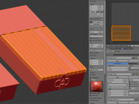Safety Deposit Boxes with Money Stack Model 3D