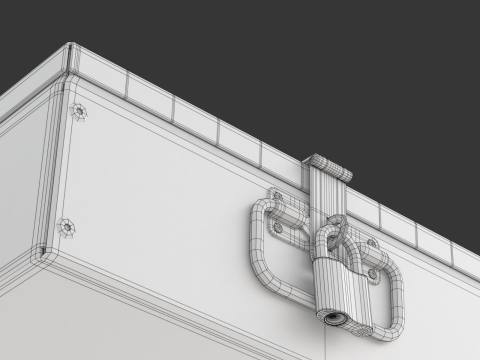Safety Deposit Boxes with Money Stack Model 3D