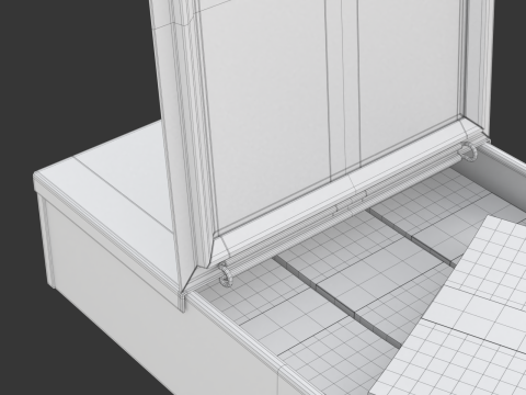 Safety Deposit Boxes with Money Stack Model 3D