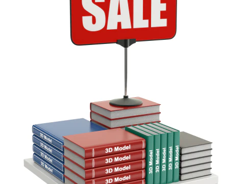 Libri in vendita Modello 3D