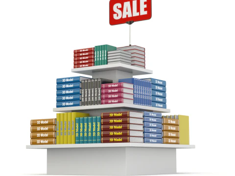 Libri in vendita Modello 3D