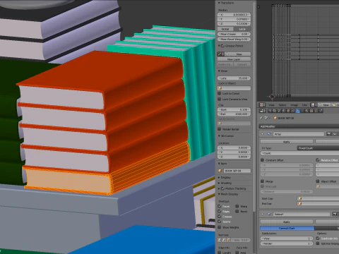 Libri in vendita Modello 3D