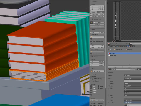 Libri in vendita Modello 3D