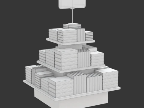 Libri in vendita Modello 3D