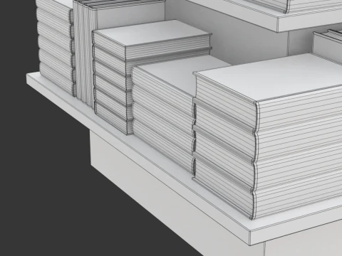 Libri in vendita Modello 3D