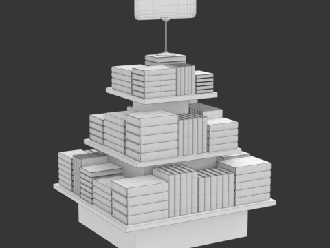Books on Sale 3D मॉडल