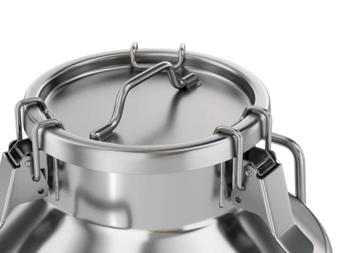 Big Milk Cans with Latch 3D Model