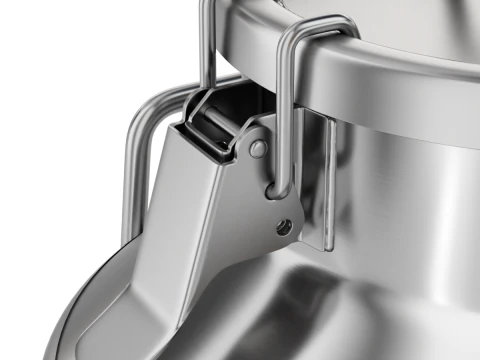 Big Milk Cans with Latch 3D Model