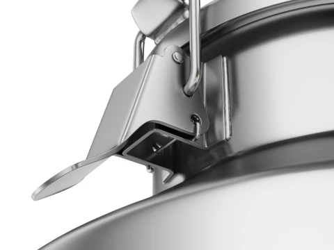 Big Milk Cans with Latch 3D Model