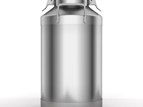 Big Milk Cans with Latch 3D Model