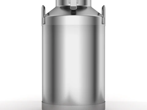 Big Milk Cans with Latch 3D Model