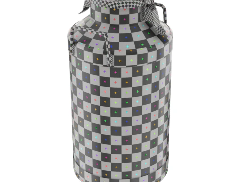Big Milk Cans with Latch 3D Model