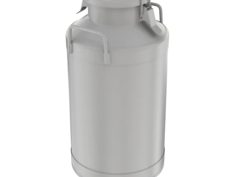 Big Milk Cans with Latch 3D Model