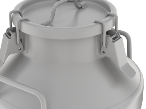 Big Milk Cans with Latch 3Dモデル