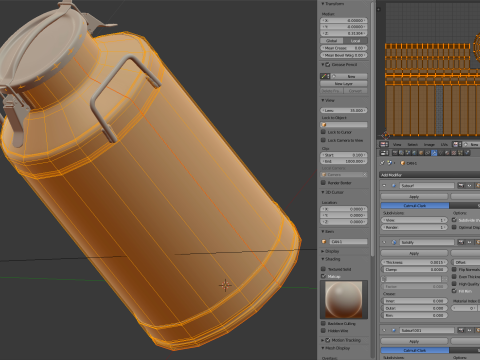 Big Milk Cans with Latch 3Dモデル