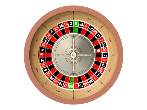 American and European Roulette Wheel 3D Model