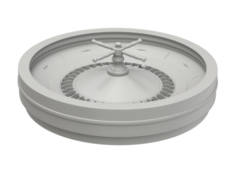 American and European Roulette Wheel 3D Model