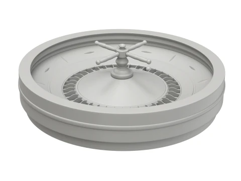 American and European Roulette Wheel 3D Model