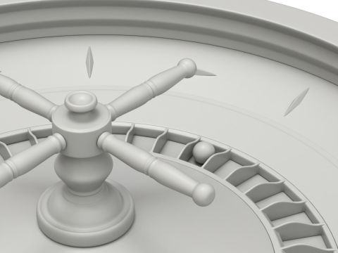 American and European Roulette Wheel 3D Model