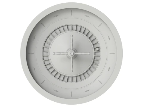 American and European Roulette Wheel 3D Model