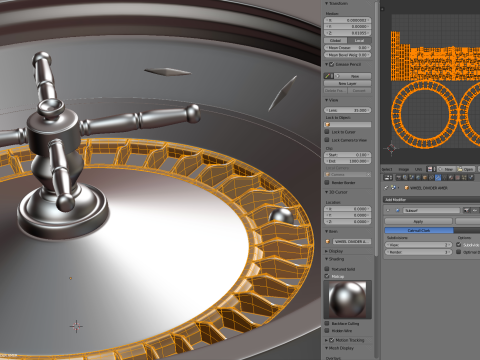 American and European Roulette Wheel 3D Model