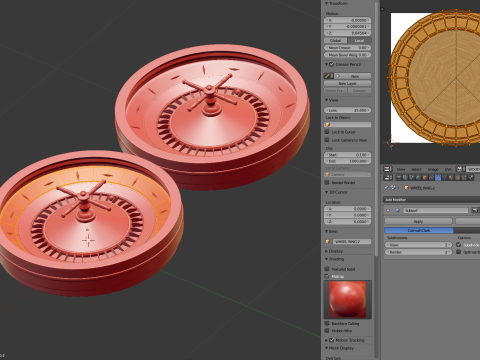 American and European Roulette Wheel 3D Model