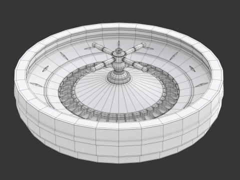 American and European Roulette Wheel 3D Model