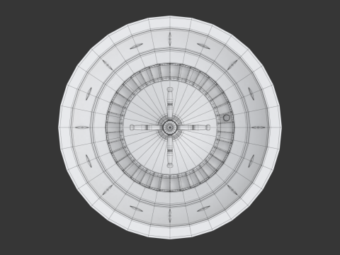 American and European Roulette Wheel 3D Model