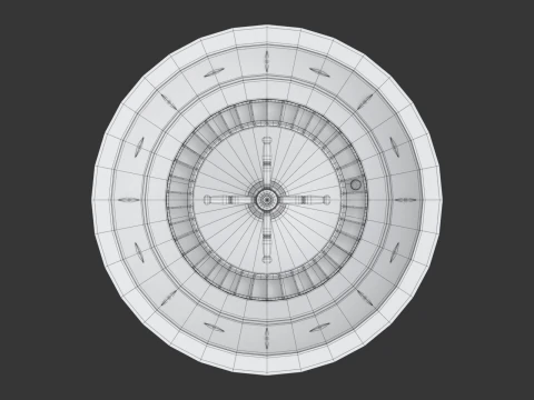 American and European Roulette Wheel 3D Model
