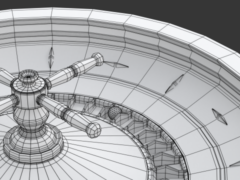 American and European Roulette Wheel 3D Model
