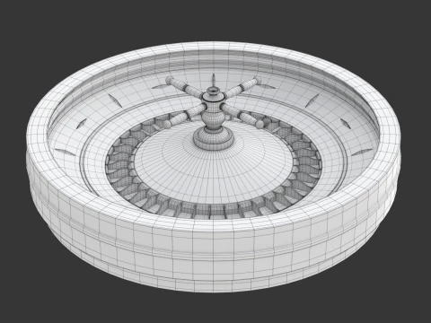 American and European Roulette Wheel 3D Model