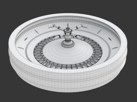 American and European Roulette Wheel 3D Model