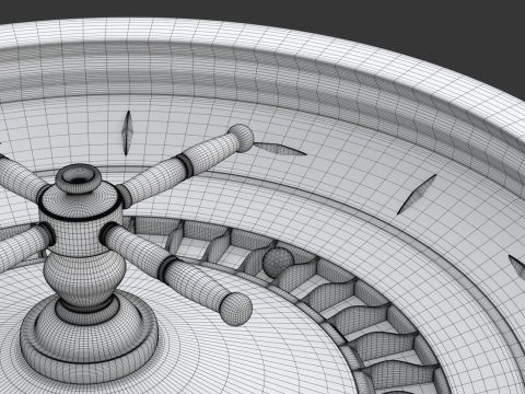 American and European Roulette Wheel 3D Model