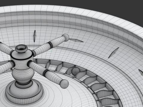 American and European Roulette Wheel 3D Model