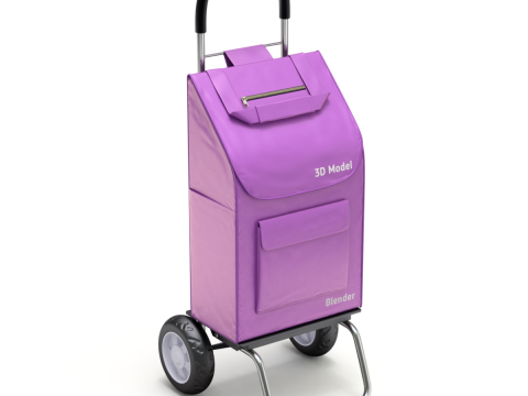 Foldable Shopping Cart 3D Model