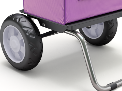 Foldable Shopping Cart 3D Model
